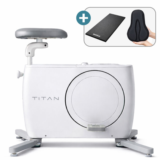 타이탄헬스 3세대 제로바이크 대형매트 안장커버세트 접이식 실내자전거 운동기구