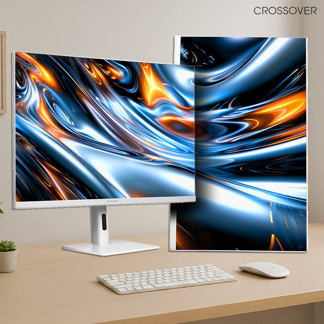 크로스오버 32QD100WM IPS WQHD 81cm 피벗 화이트 사무용 게이밍 컴퓨터 모니터 무결점 출시이벤트