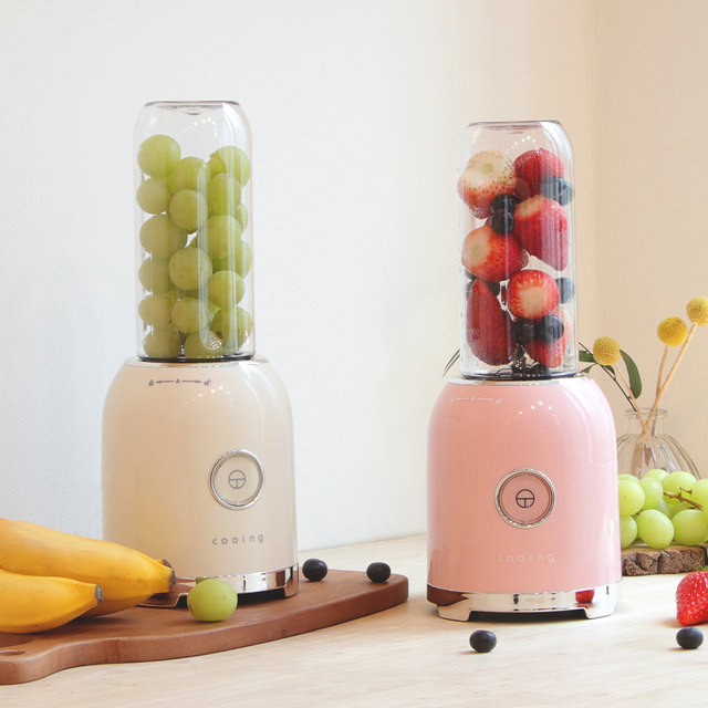 소형믹서기 BLD-250 크림 블렌더 가정용 휴대용 이유식 과일