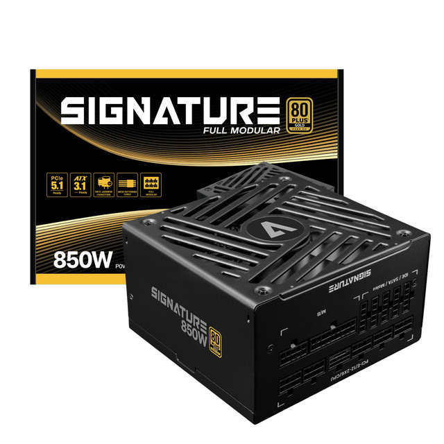  AONE 시그니처 850W 80PLUS GOLD 풀모듈러 ATX 3.1 (PCIE 5.1) 블랙