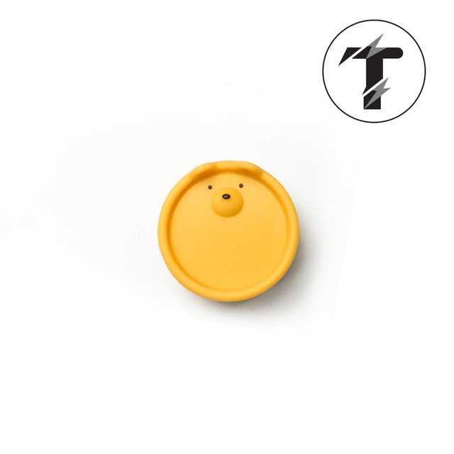 탭앤탭 멀티탭악세서리 곰돌이 안전커버 콘센트 커버 옐로우 10개입