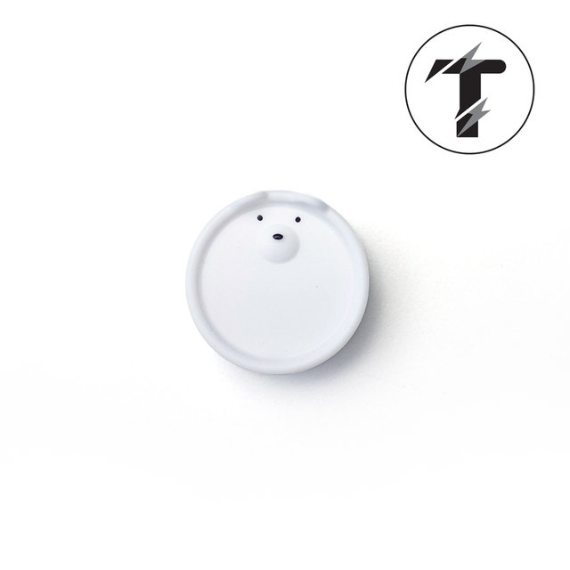 탭앤탭 멀티탭악세서리 곰돌이 안전커버 콘센트 커버 화이트 10개입