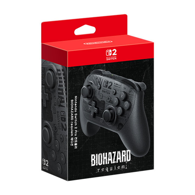 SWITCH2 프로컨트롤러 BIOHAZARD requiem 에디션