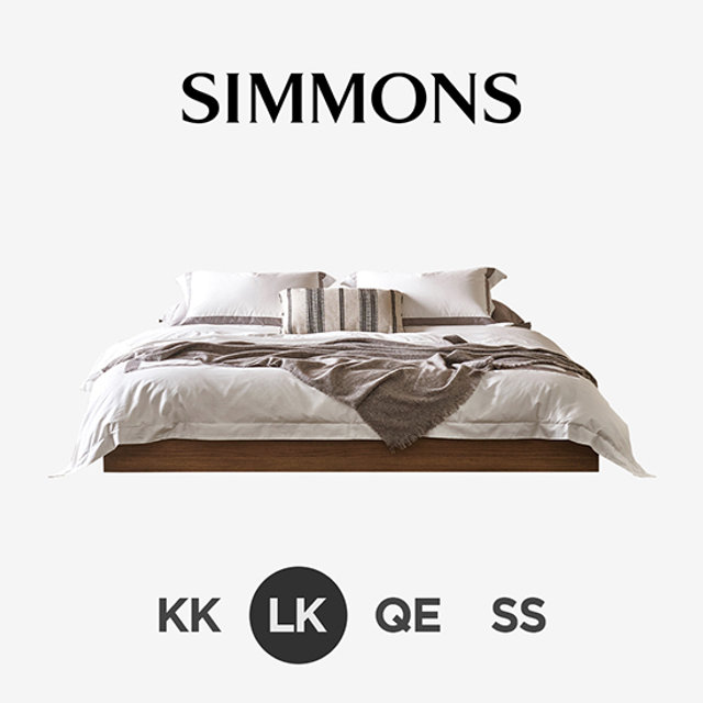 [시몬스] 탠. 슬릭헤드. 뷰티레스트 탠저린. 라지킹 침대