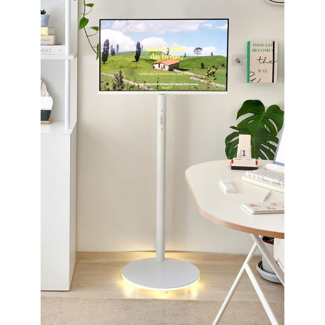 엔텐바이미 관절형 삼탠바이미 화이트 세트 QLED 81cm FHD 이동식 TV 중소바이미