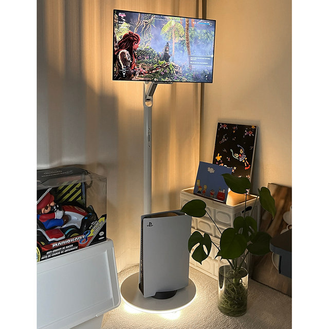 엔텐바이미 관절형 삼탠바이미 화이트 세트 QLED 81cm FHD 이동식 TV 중소바이미