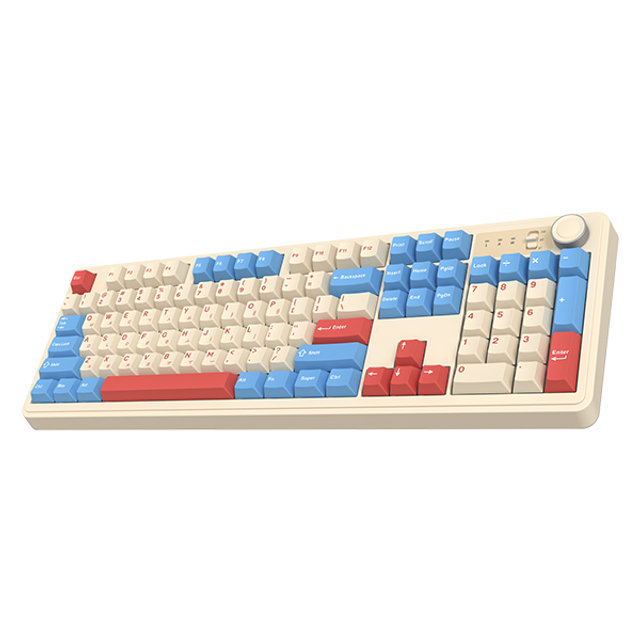 ABKO AF108PRO 독거미 콜라보 기계식 키보드(코랄 블루 / 경해축)