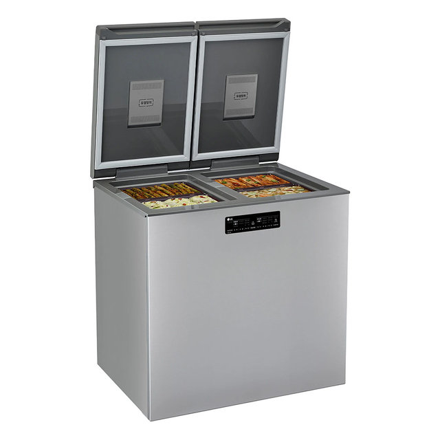 디오스 김치톡톡 뚜껑형 김치 냉장고 K225S121 [217L, 퓨어]