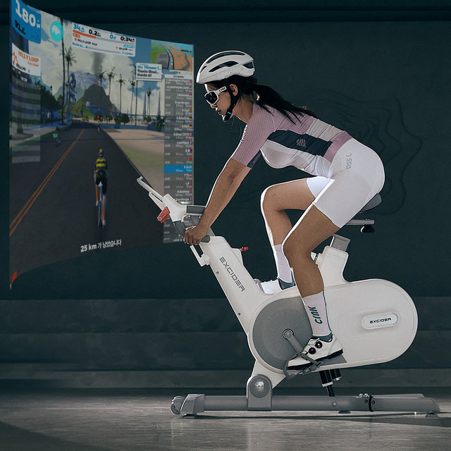 엑사이더 ERG 실내자전거 즈위프트 게임연동 스피닝 사이클 업다운 스핀바이크 ES590