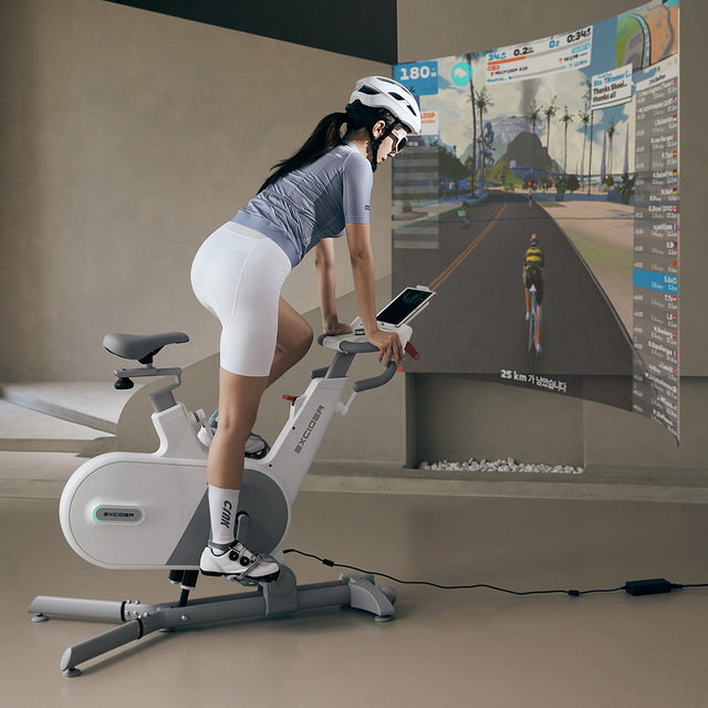 엑사이더 ERG 실내자전거 즈위프트 게임연동 스피닝 사이클 업다운 스핀바이크 ES590