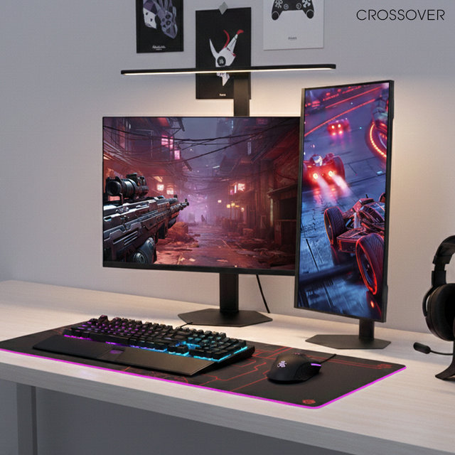 크로스오버 27QM168C QHD IPS USB-C 68cm 피벗 120Hz 게이밍 컴퓨터 모니터 업그레이드이벤트