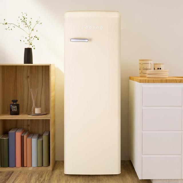 레트로 김치냉장고 REF-K150SC 스탠드형 소형 미니 작은 온도 냉장 냉동 겸용