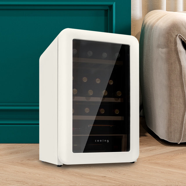 레트로 와인셀러 WC-20 크림화이트 미니 소형 저장고 가정용
