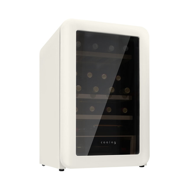 레트로 와인셀러 WC-20 크림화이트 미니 소형 저장고 가정용