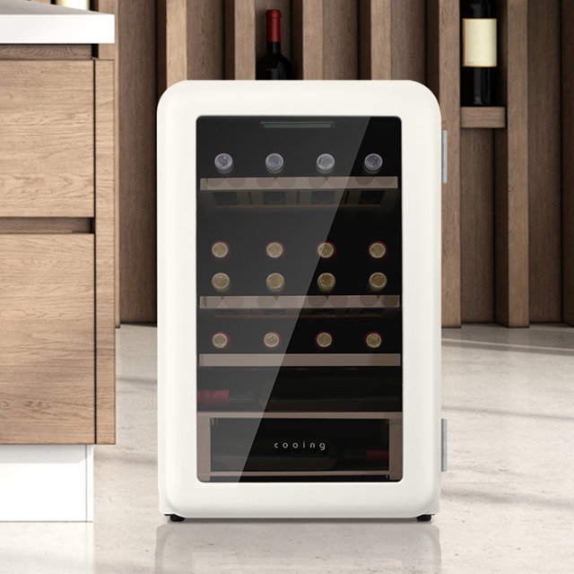 레트로 와인셀러 WC-20 크림화이트 미니 소형 저장고 가정용