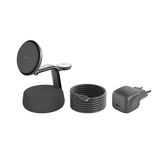 벨킨 Qi2 25W 3in1 울트라차지 프로 마그네틱 초고속 무선 충전 스탠드 WIZ040