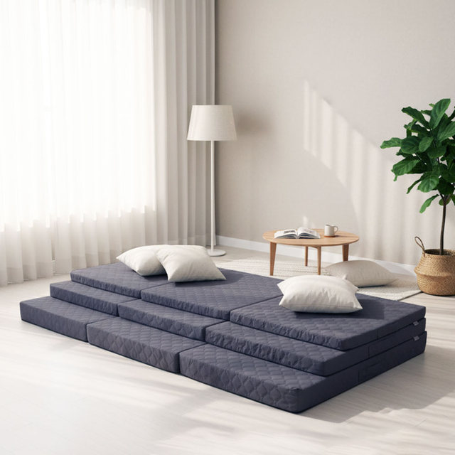 3단 접이식 매트리스 토퍼겸용 고밀도폼 바닥형 10cm 싱글(S)