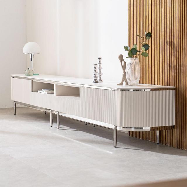 플라토 템바보드 세라믹 85인치 TV 거실장 티비다이 2600