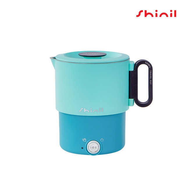 신일 휴대용 포터블 접이식 스테인리스 전기포트 캠핑용