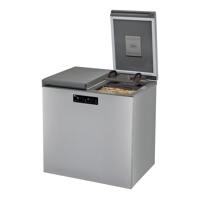 [미노출]디오스 김치톡톡 뚜껑형 김치 냉장고 K225S121 [217L, 퓨어]