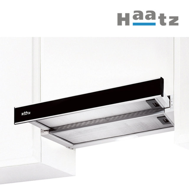 [전국설치] 하츠 슬림 블랙 슬라이드 환풍기 주방 레인지 후드 교체 600장 G60BL