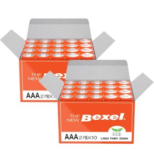 [카드추가5%] 벡셀 더뉴 건전지 벌크형 AAA 40알