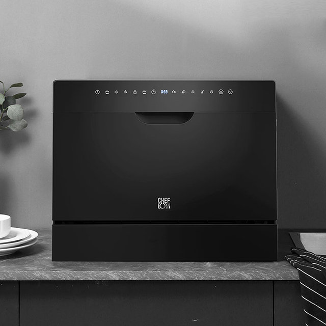 [중급 / 송도롯데마트점] (진열)쉐프본 워시폴8 블랙라벨 무설치식기세척기 (J)WQP6-8204V1