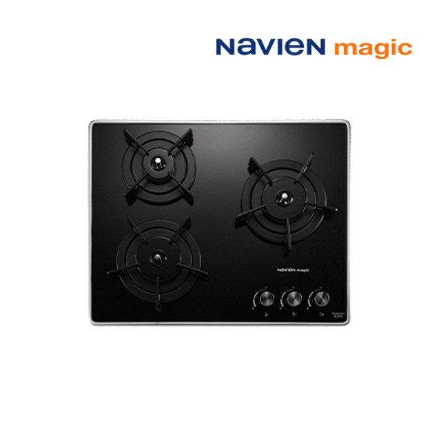 [전국설치] 나비엔 매직 빌트인 3구 가스레인지 쿡탑 전기식 560x440 / GRB-6003