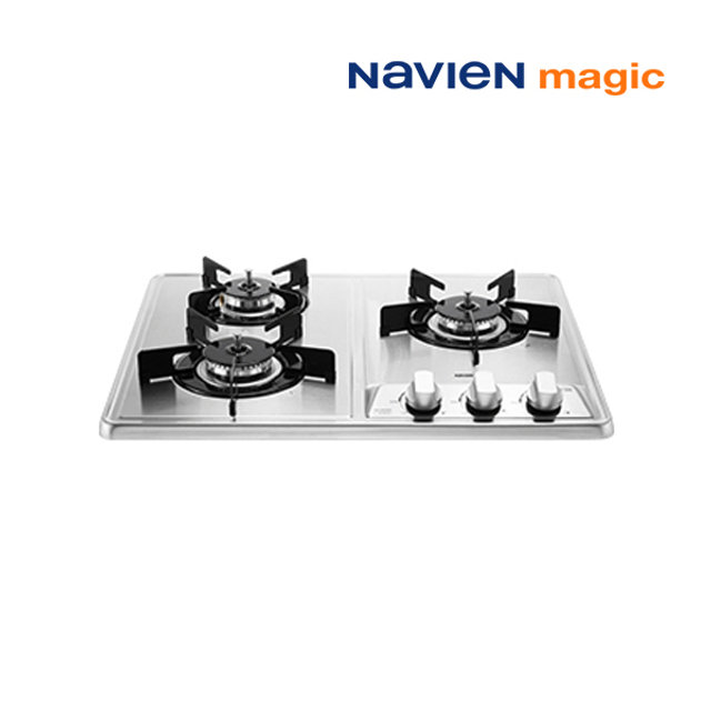 [전국설치]나비엔매직 빌트인 매립형 3구 가스레인지 쿡탑 560x430 / GRB-4103
