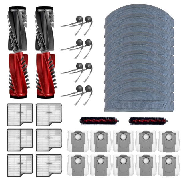 [호환] 로보락 S10 MaxV Ultra 소모품 물걸레 더스트백 필터 브러쉬 1년 패키지 