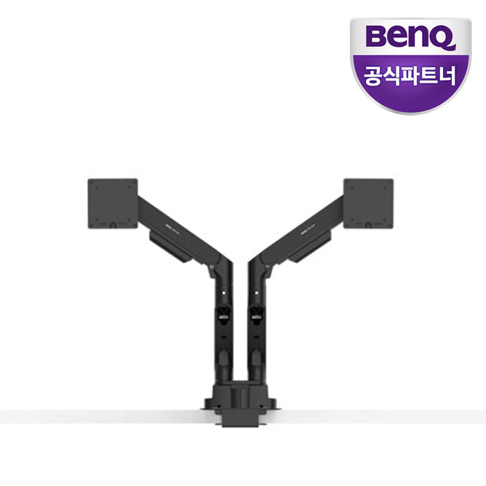 카드할인 혜택가 219,120 총판 벤큐 BDH01 듀얼 모니터암 고중량 360도 회전 모니터 거치대 받침대 블랙