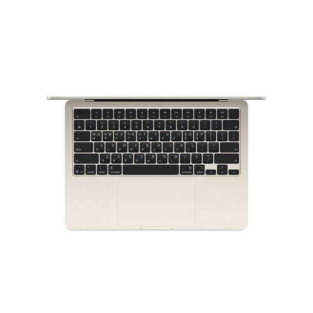 맥북에어 13 M5, 10코어 CPU, 8코어 GPU, 16GB RAM, 512GB SSD - 스타라이트 [MDHA4KH/A]
