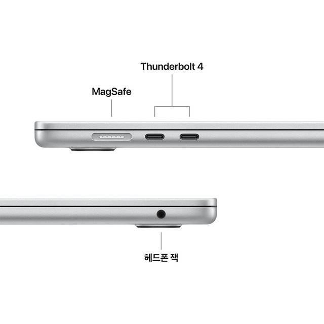 맥북에어 15 M5, 10코어 CPU, 10코어 GPU, 16GB RAM, 512GB SSD - 실버 [MDV94KH/A]