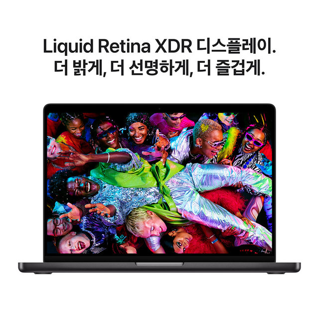 [원데이핫딜]맥북프로 14 M5 Pro, 18코어 CPU, 20코어 GPU, 24GB RAM, 2TB SSD - 스페이스 블랙 [MGDT4KH/A]