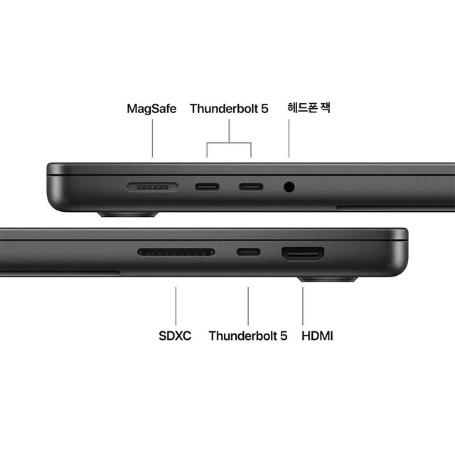 맥북프로 16 M5 Pro, 18코어 CPU, 20코어 GPU, 24GB RAM, 1TB SSD - 스페이스 블랙 [MGEA4KH/A]