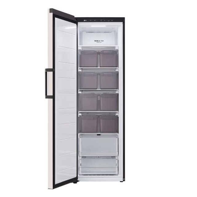 [미노출][우핸들/우오픈]오브제컬렉션 김치냉장고 스탠드형 Z323MEF (324L, 메탈, 베이지, 1등급)