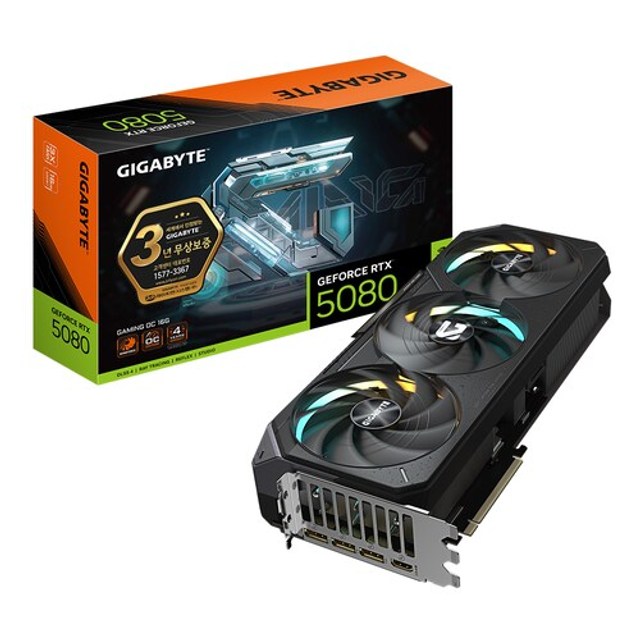 GIGABYTE 지포스 RTX 5080 GAMING OC D7 16GB 제이씨현_G