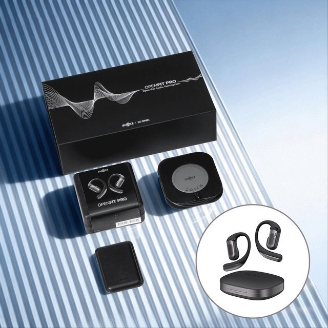 [스페셜 패키지/리뷰이벤트] SHOKZ 오픈핏 프로 프리미엄 오픈형 블루투스 이어폰 [블랙][T010][2년AS]