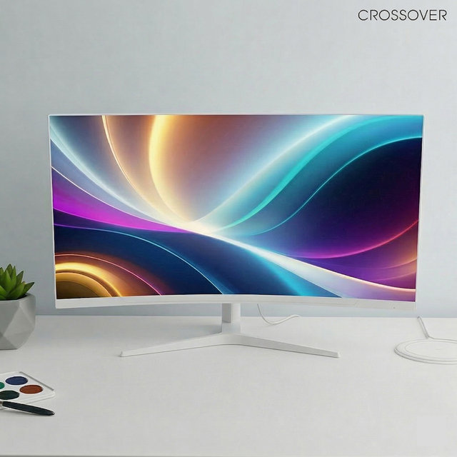 크로스오버 34QW290GM 86cm 커브드 와이드 200Hz 멀티스탠드 게이밍 컴퓨터 모니터 출시이벤트