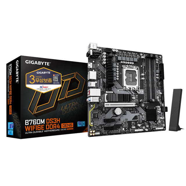  GIGABYTE B760M DS3H WIFI6E D4 GEN5 피씨디렉트_메인보드