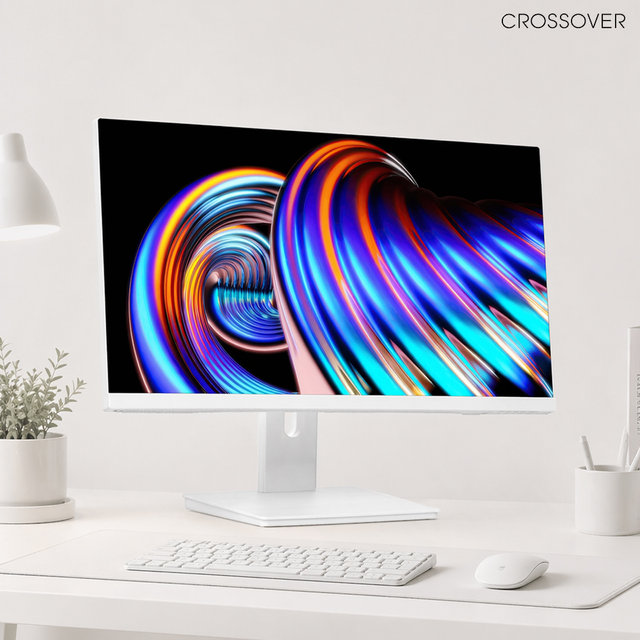 크로스오버 27QW128D iPS QHD 게이밍 화이트 120Hz 68cm 컴퓨터 모니터