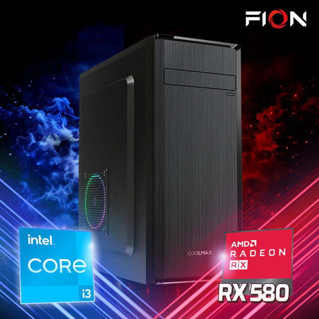 인텔 i3-14100 RX580 16G 1T 조립PC 사무용 가정용 업무용 작업용 조립식 컴퓨터 데스크탑 본체 