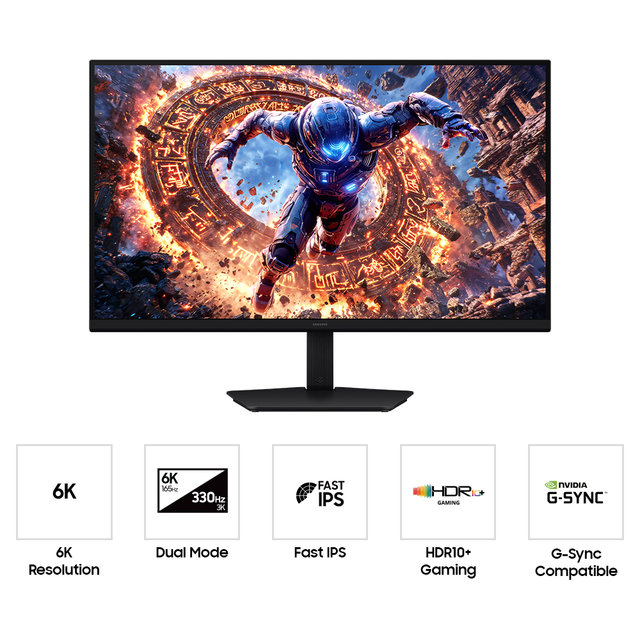 삼성 오디세이 G8 LS32HG806 79.9cm(32인치) 6K 165Hz 3K 330Hz 듀얼모드 가변주사율 게이밍모니터