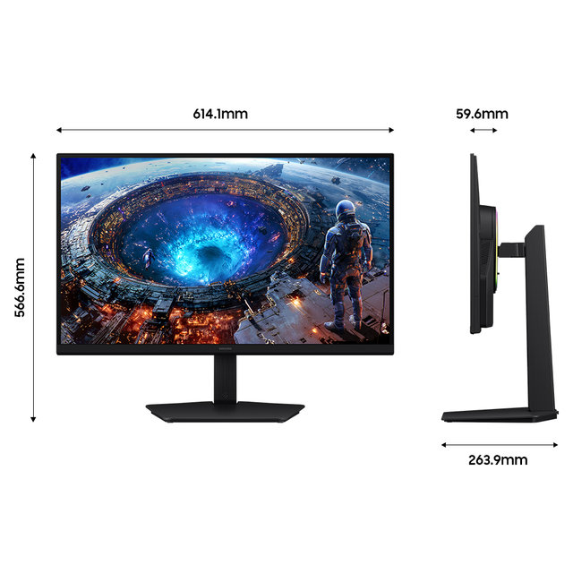 삼성 오디세이 G8 LS27HG806 68.4cm(27인치) 5K 180Hz QHD 360Hz 듀얼모드 가변주사율 게이밍 모니터