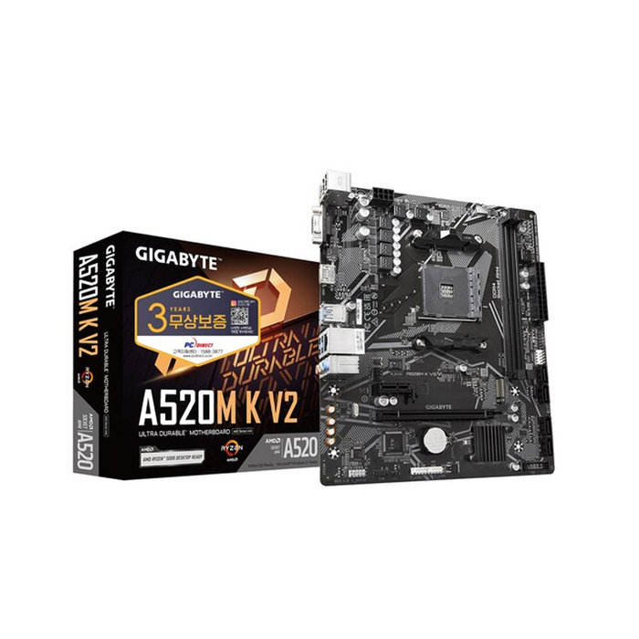 GIGABYTE 기가바이트 GIGABYTE A520M K V2 피씨디렉트 AMD 소켓AM4