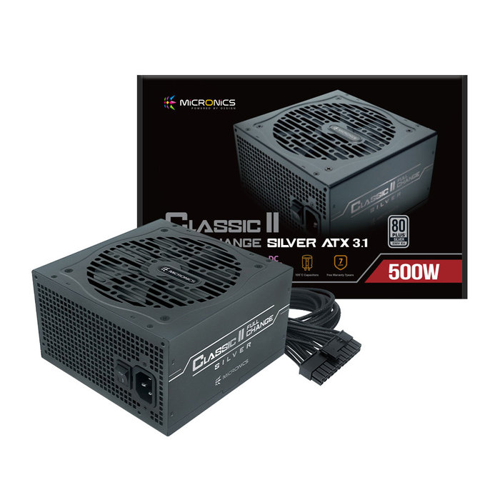 공식총판 마이크로닉스 Classic II 풀체인지 500W 80PLUS 실버 ATX3.1 파워서플라이