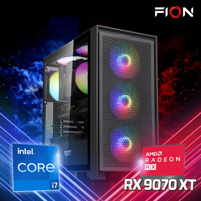 인텔 I7-14700F RX9070XT_16G 게이밍 조립PC 32G 1T 고성능 영상편집 작업용 조립식 컴퓨터 본체 