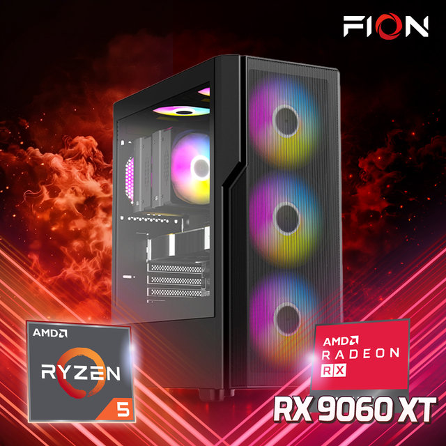 라이젠5 7500F RX9060 게이밍 조립PC 16G 512GB 조립식 컴퓨터 본체