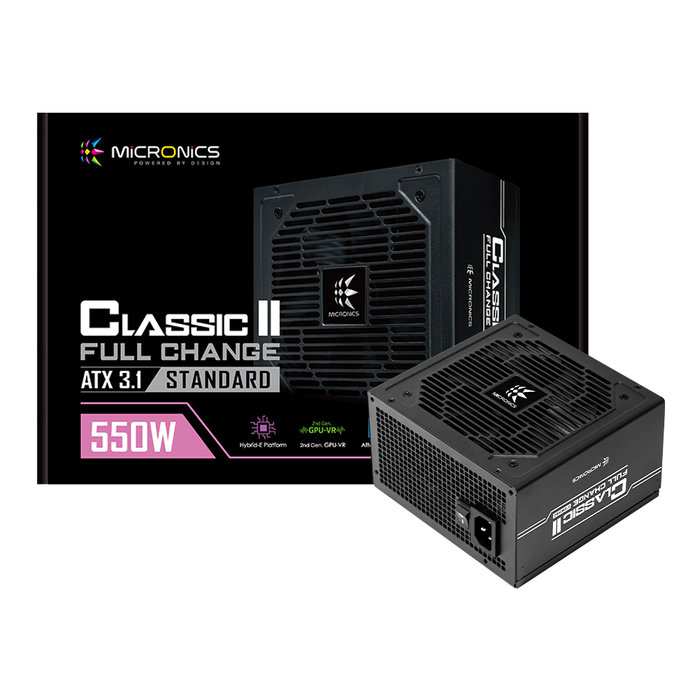 마이크로닉스 Classic II 풀체인지 550W 80PLUS STANDARD ATX3.1 블랙 파워