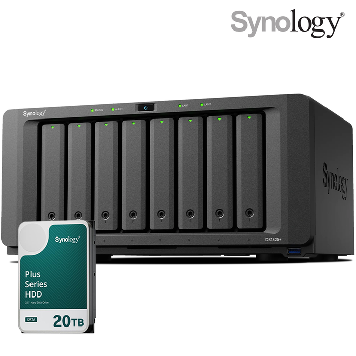 시놀로지 나스 DS1825+ 8베이 20TB HAT3320-20TBx1 NAS HDD 합본